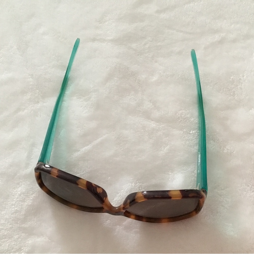 SPY Tortoiseshell Frame Sunglasses with Teal Arms